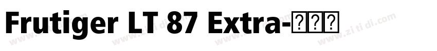 Frutiger LT 87 Extra字体转换
